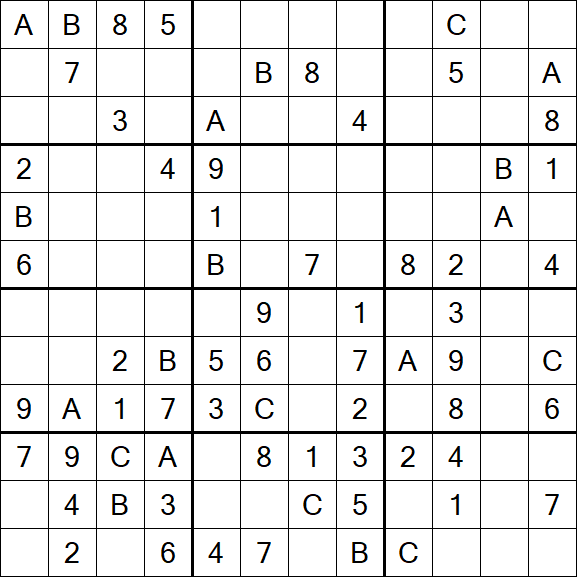 Sudoku 12x12 - Medium