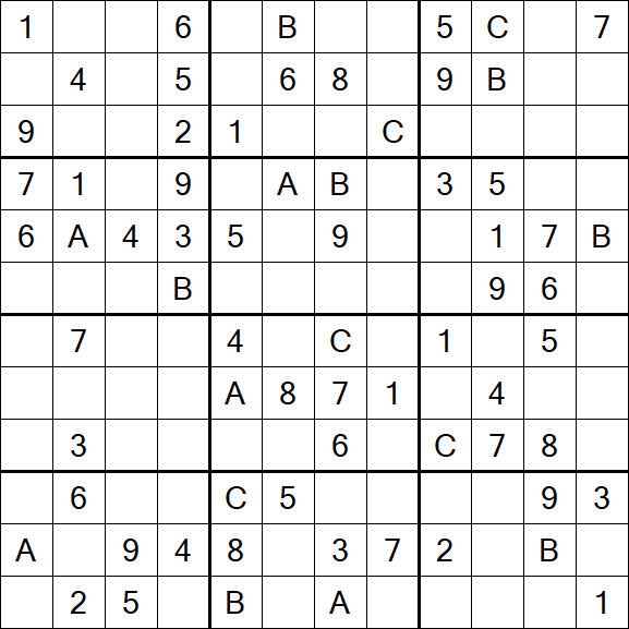 Sudoku 12x12 - Medium