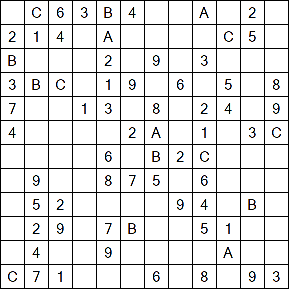 Sudoku 12x12 - Medium