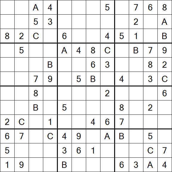 Sudoku 12x12 - Medium