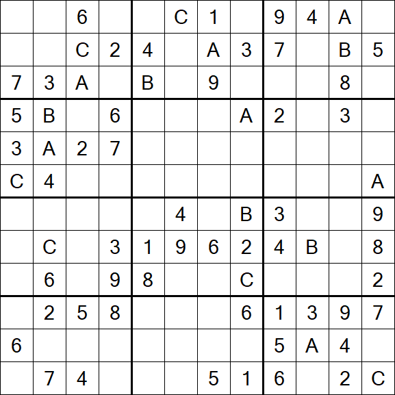 Sudoku 12x12 - Medium