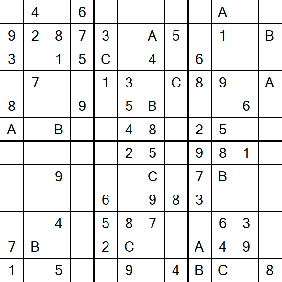 Sudoku 12x12 - Medium