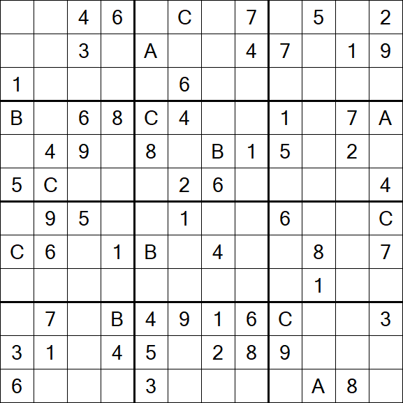 Sudoku 12x12 - Medium