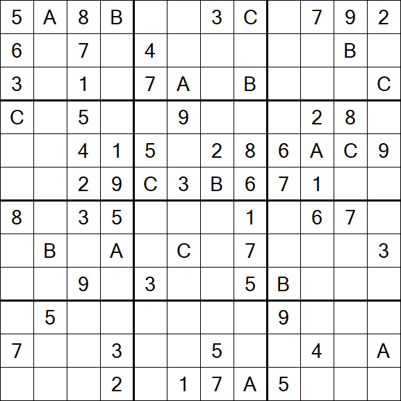 Sudoku 12x12 - Medium