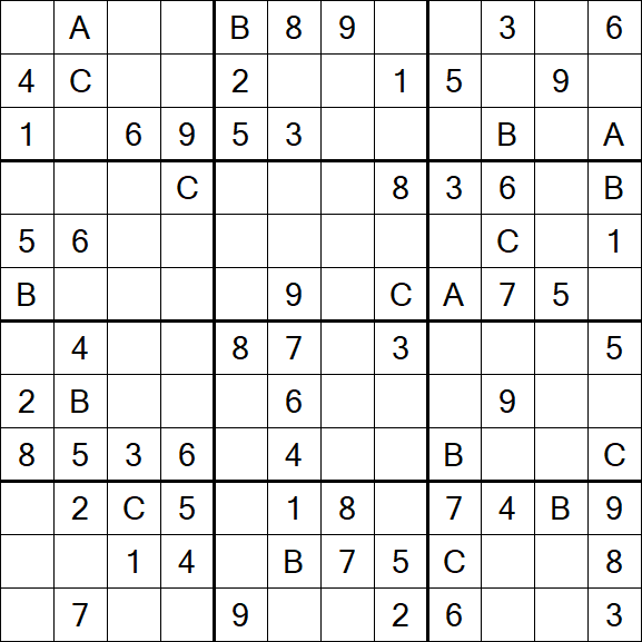 Sudoku 12x12 - Medium