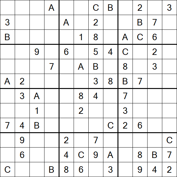 Sudoku 12x12 - Medium