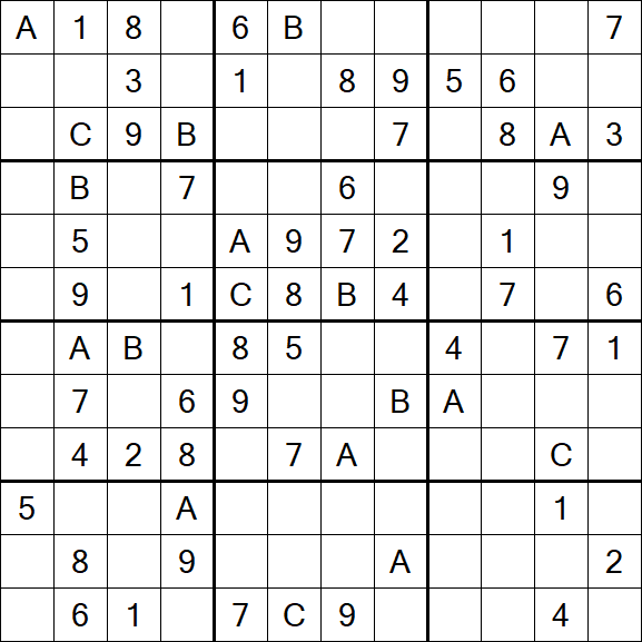 Sudoku 12x12 - Medium