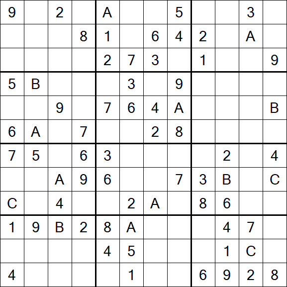 Sudoku 12x12 - Medium