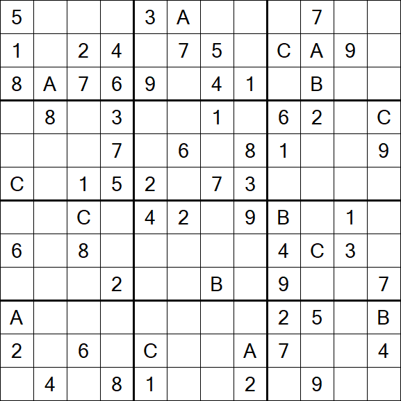 Sudoku 12x12 - Medium