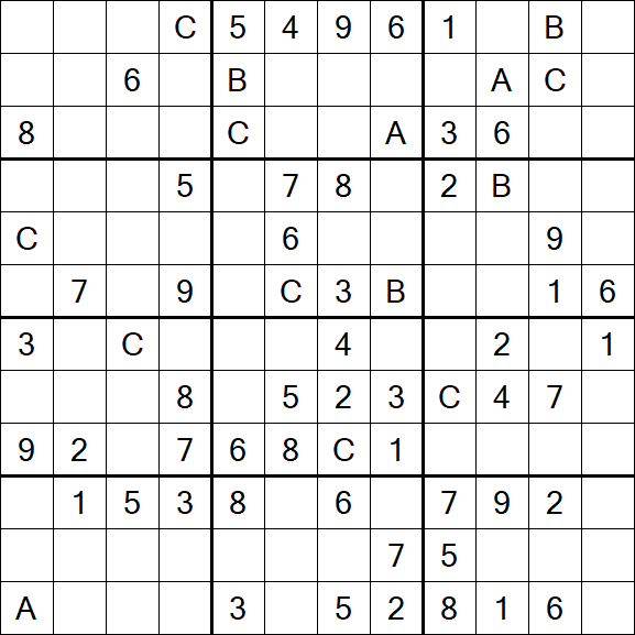 Sudoku 12x12 - Medium