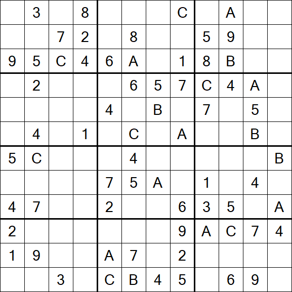 Sudoku 12x12 - Medium
