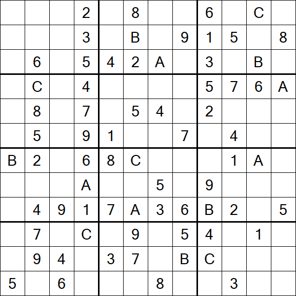 Sudoku 12x12 - Medium