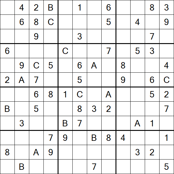 Sudoku 12x12 - Medium