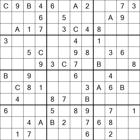 Sudoku 12x12 - Medium