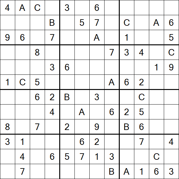 Sudoku 12x12 - Medium