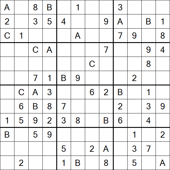 Sudoku 12x12 - Medium