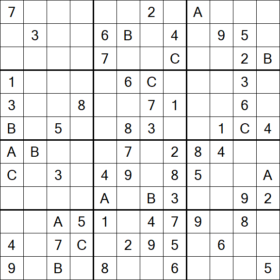 Sudoku 12x12 - Medium