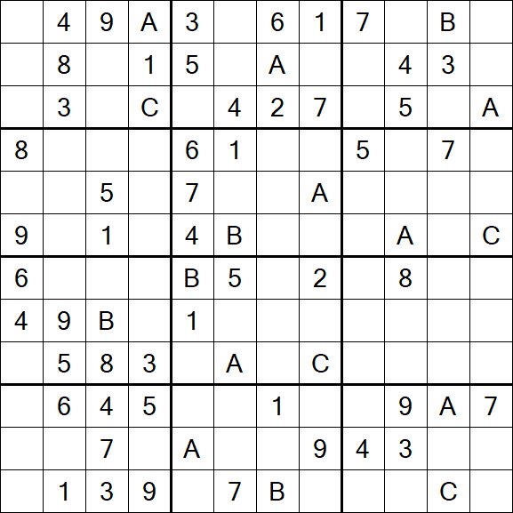 Sudoku 12x12 - Medium
