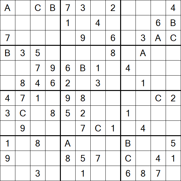 Sudoku 12x12 - Medium