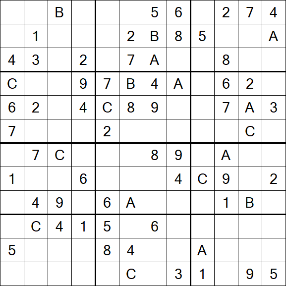 Sudoku 12x12 - Medium