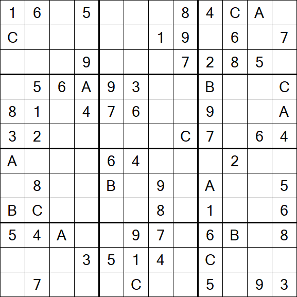 Sudoku 12x12 - Medium