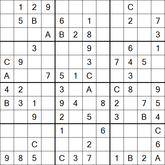 Sudoku 12x12 - Medium