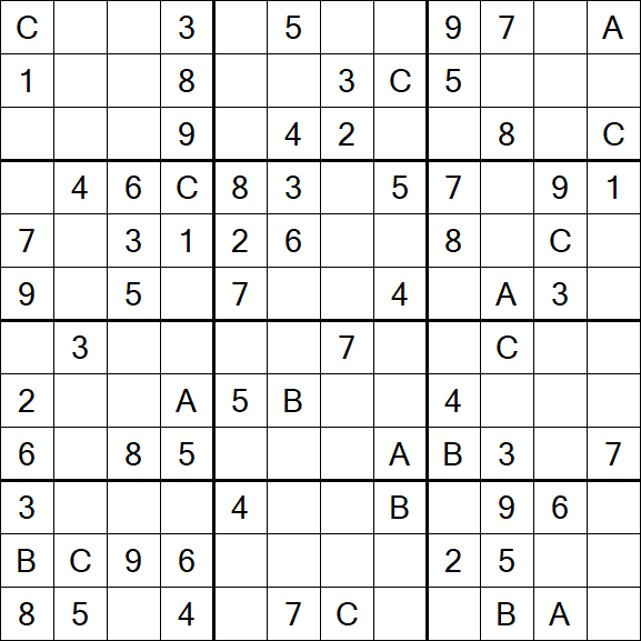 Sudoku 12x12 - Medium