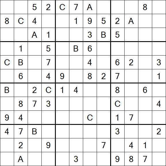 Sudoku 12x12 - Medium