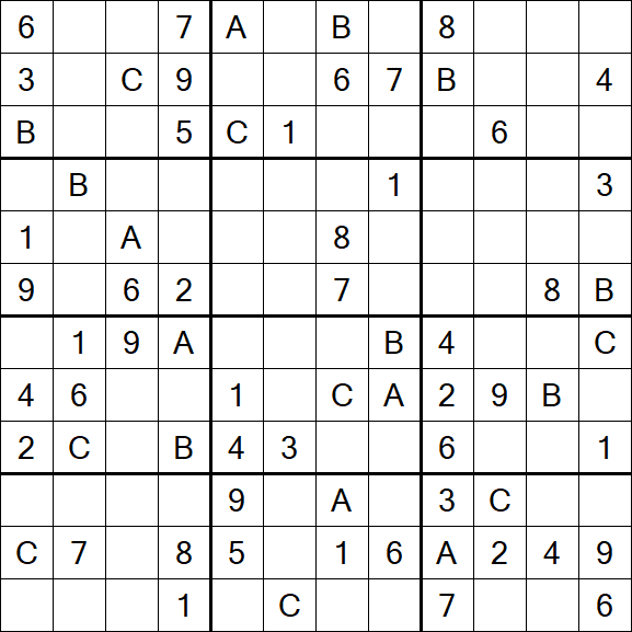 Sudoku 12x12 - Medium