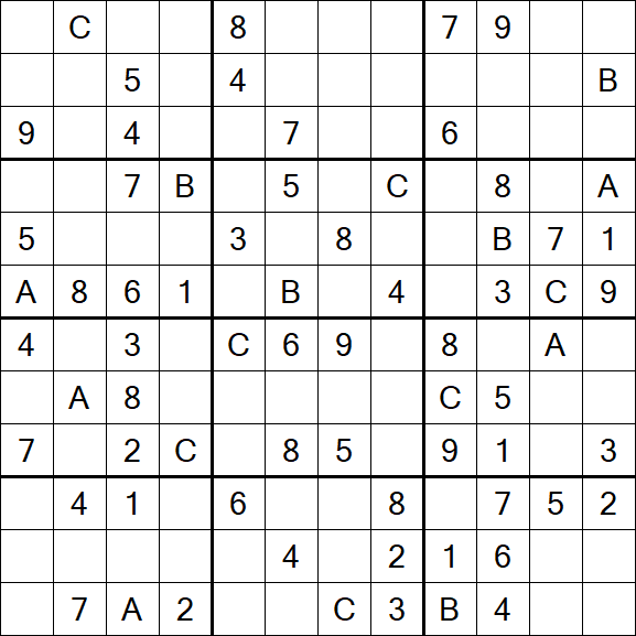 Sudoku 12x12 - Medium