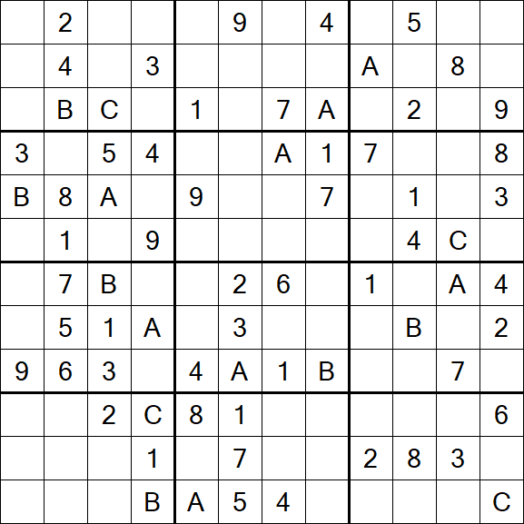 Sudoku 12x12 - Medium