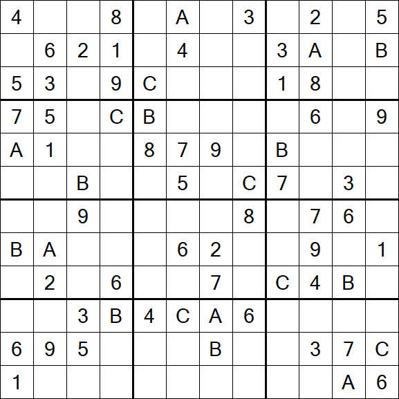 Sudoku 12x12 - Medium