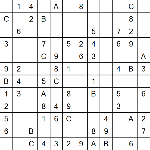 Sudoku 12x12 - Medium