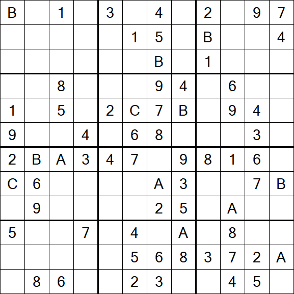 Sudoku 12x12 - Medium
