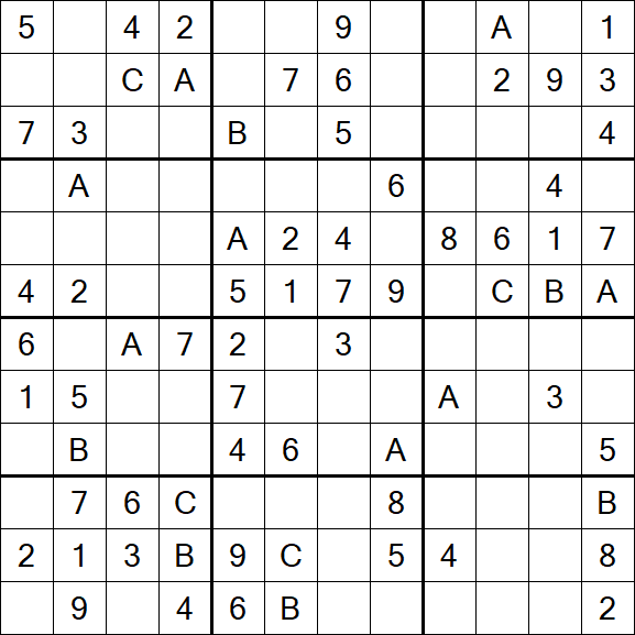 Sudoku 12x12 - Medium