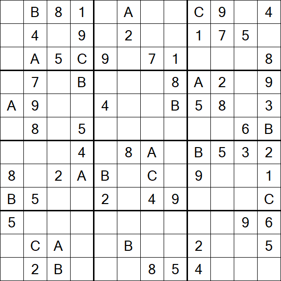 Sudoku 12x12 - Medium