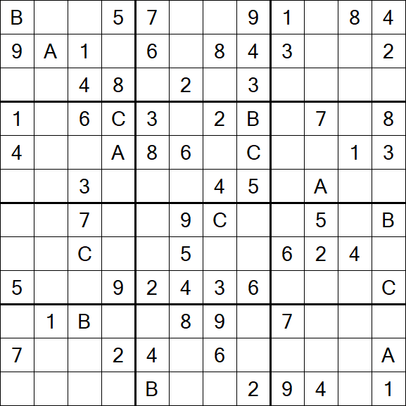Sudoku 12x12 - Medium