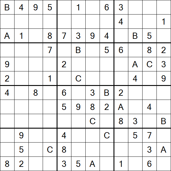 Sudoku 12x12 - Medium