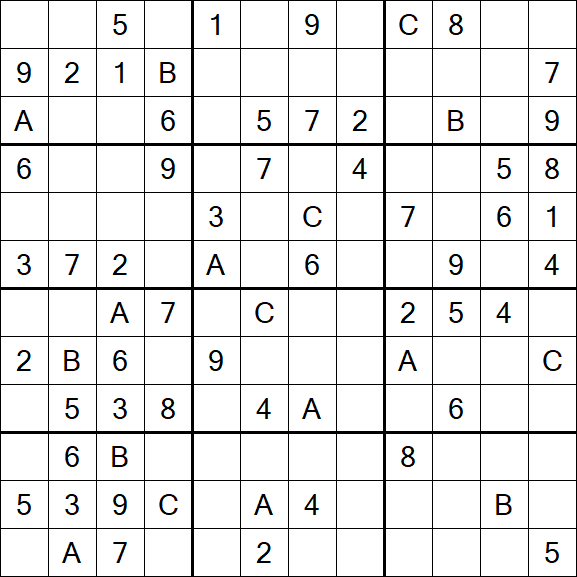 Sudoku 12x12 - Medium