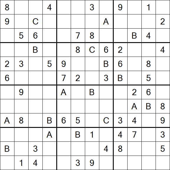 Sudoku 12x12 - Moyen
