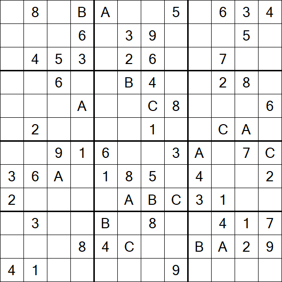 Sudoku 12x12 - Medium