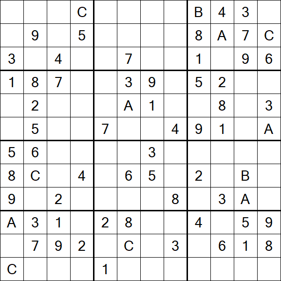 Sudoku 12x12 - Medium