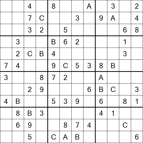 Sudoku 12x12 - Medium