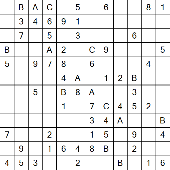 Sudoku 12x12 - Medium