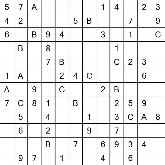 Sudoku 12x12 - Medium