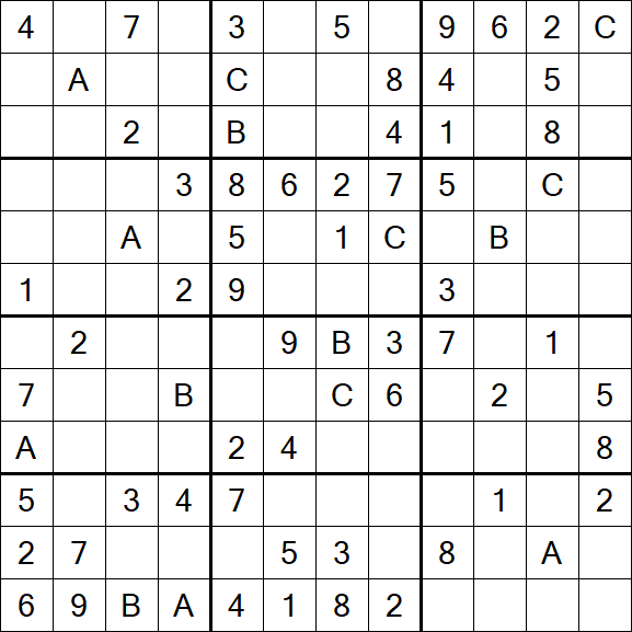 Sudoku 12x12 - Medium