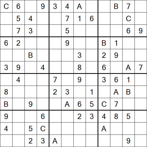 Sudoku 12x12 - Medium