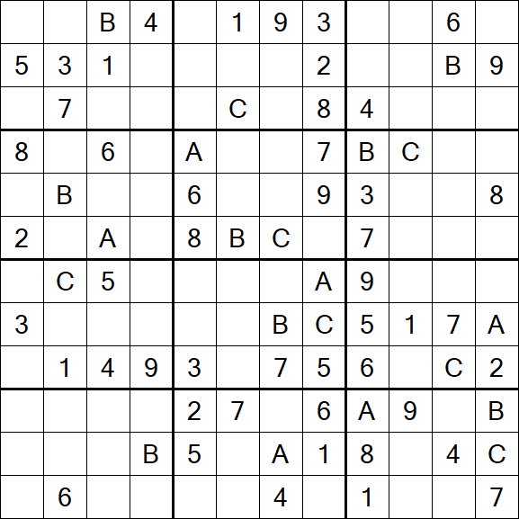 Sudoku 12x12 - Medium