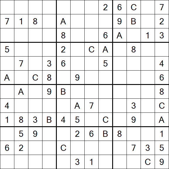 Sudoku 12x12 - Medium