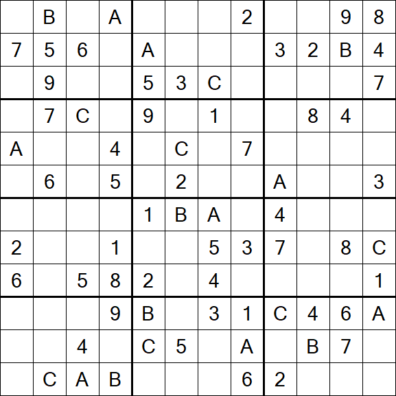 Sudoku 12x12 - Medium